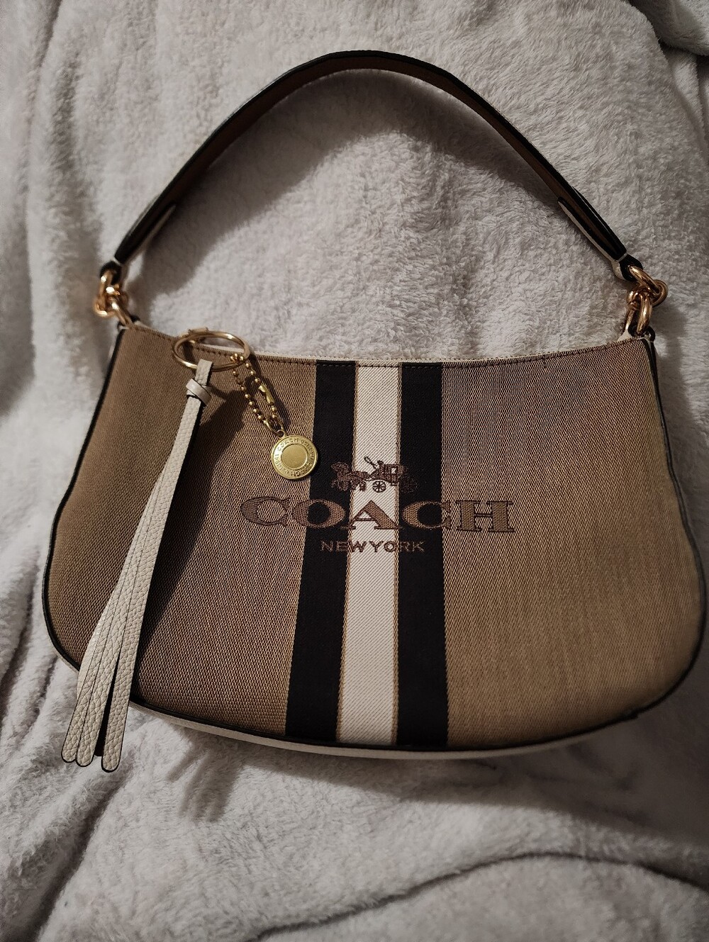 Coach Horse and Carriage Jacquard Sutton Bag